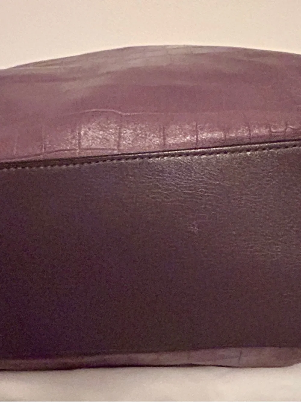 Coach Avery Embossed Croc Hobo Bag, Authentic Coach charm added. - Picture 7 of 13
